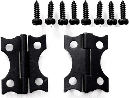 The Rustic Express Speak - Easy Gate Hasp Latch and Decorative Gate Hinges Kit with Screws for Door Hardware