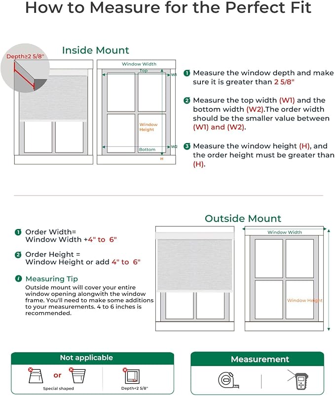 Allesin Motorized Roller Blinds – Rechargeable Smart Shades with Remote & Quiet Motor, Top/Bottom Aluminum Rails, Alexa-Compatible for Window (Custom Size, 100% Blackout Fog-Slub)