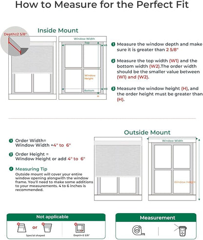Allesin Motorized Roller Blinds – Rechargeable Smart Shades with Remote & Quiet Motor, Top/Bottom Aluminum Rails, Alexa-Compatible for Window (Custom Size, 100% Blackout Fog-Slub)