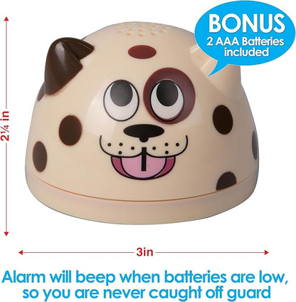 Water Leak Detector and Alarm-The Original LeakPuppy 6PK -Electronic Flood Detector for Kitchen & Basement- 1/32" Liquid Sensor-Beeps Loudly on Overflows Plus Low Battery-Xmas Gift for New Homeowners