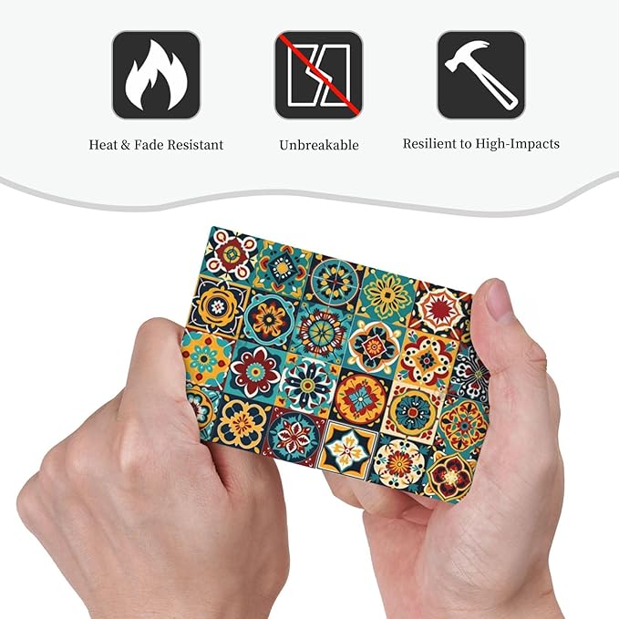 Light Switch Cover Plate Mexican Talavera Colorful Mosaic Tiles 1 Gang No Device Blank Electrical Wall Plates Faceplate Decorative Switch Plate For Bathroom Kitchen Decor