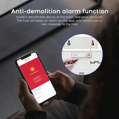 PGST Wireless Home Security System,DIY 4G/WiFi Alarm System,24 Piece Kits with Door/Window Sensors,Motion Detector,Tuya App Alerts Push,Compatible with Alexa and Google Assistant,Subscription Fee