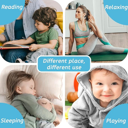 Sleep White Noise Sound Machines with 30 Soothing Sounds 3.5 mm Headphone Jack 5 Timer Settings 32 Precise Volume Memory Function Compact Design Ideal Gift