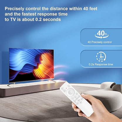 Rechargeable Voice Remote for Samsung Smart TVs, Replacement for 2021–2025 Samsung TV Remote Control with Voice Search. 2-Year Warranty.