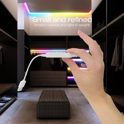 GLEDOPTO WLED ESP32 Mini LED Strip Controller DC12-24V RGB IC Digital with Mic Sound Mode Dynamic Lighting DIY for WS2811 WS2812 WS2812b SK6812 WS2815 Addressable FCOB LED Strip