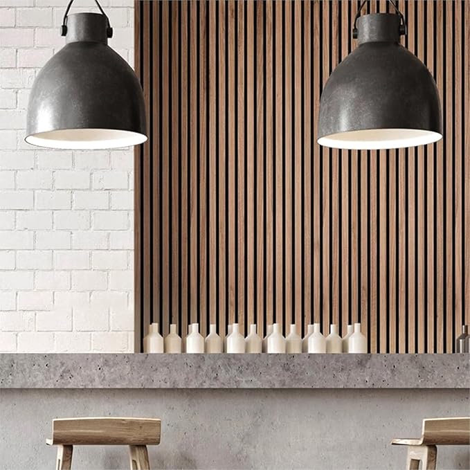 Wood Panels for Wall - Oak Acoustic Wall Panels - 4PK Wall Wood Panels - 94.49” x 12 - Soundproof Wall Panels for Decor - Acoustic Slat Wood Wall Panels for Interior Decoration of Walls (Oak) (Oak)