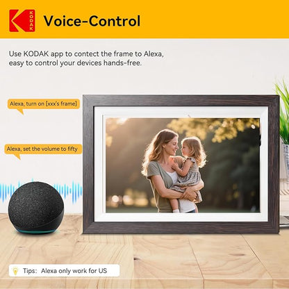 KODAK 15.6 Inch Digital Picture Frame, 64GB WiFi Digital Photo Frame 1920x1080 HD IPS Touch Screen, Auto-Rotate, Share Photos and Videos via KODAK App