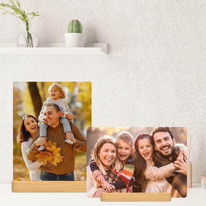 Custom Metal Photo Prints, Personalized Picture Frame with Your Photos, Customized Photo Gifts for Lovers, Couples, Family and Home Decor