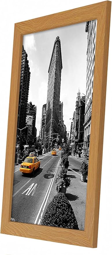 Americanflat 11x17 Picture Frame with Shatter-Resistant Glass - Signature Collection - Gallery-Style Frames Made of Engineered Wood - Photo Frame for Wall Display - Dark Oak