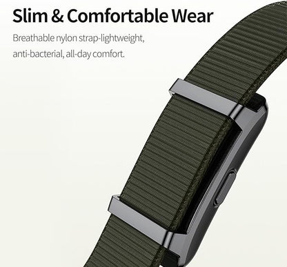 Smart Bracelet,Activity Trackers for Man&Women,Fitness Tracker Band, 24H Sleep Tracker,All-Day Continuous Heart Rate Blood Pressure Stress HRV Monitor,170+ Sport Mode with Free APP (Green)