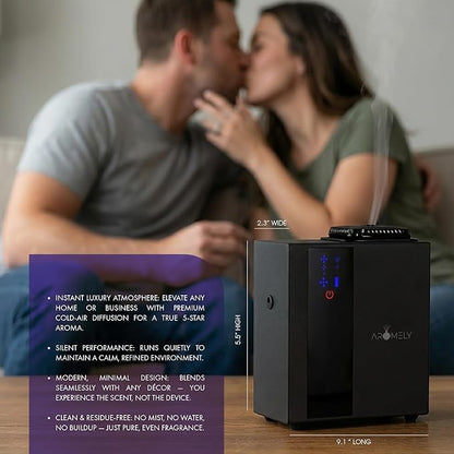 Smart Bluetooth HVAC Scent Diffuser - Whole Home & Commercial Aroma System, Waterless Aromatherapy, Ideal for Whole House and Office Scenting, App Controlled Perfect Aroma Diffuser Up to 1,800 SQFT