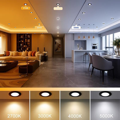 YGS-Tech 2 Inch LED Recessed Lighting, Dimmable Downlight 3W(35W Halogen Equivalent), CRI80, 5000K Daylight White Ceiling Light with LED Driver (16 Pack)