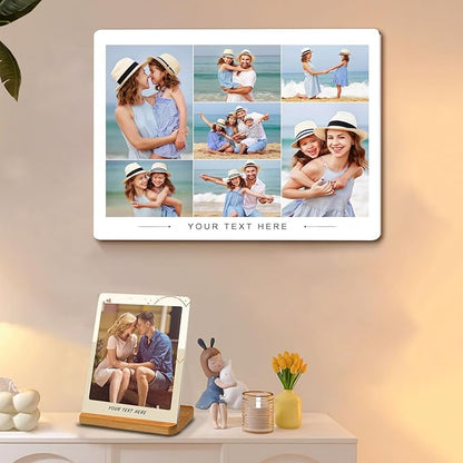 Custom Style Custom Metal Photo Prints,Customize Your own Picture Frame,Personalized Metal Picture Gift for Family and Lovers