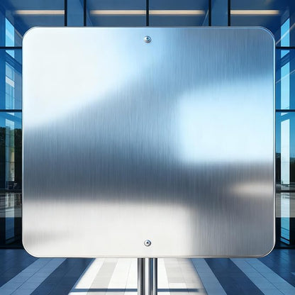 Custom Large Metal Sign, 30x30 inch 0.04" Durable Aluminum, Fade-Resistant Outdoor Sign, Reflective Option & Single/Double Sided
