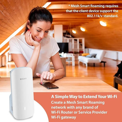 E30 AX3000 Mesh WiFi 6 Range Extender, Universal Compatibility, Gigabit Ethernet Port, Covers up to 13,999 sq. ft., Whole Home Internet Signal Booster