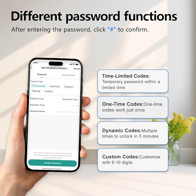 Fingerprint Door Lock Smart Voice Guidance Door Knob with Keyless Entry,Door Locks for Bedrooms,Home Hotel Office Apartment Rental House Fingerprint Door Knob,Easy to Install (Black)