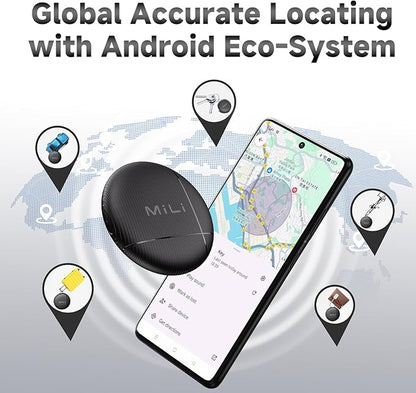 LiTag - Bluetooth Tracking Tag for Android. Smart Tracker for Google Find My Device (Find Hub) App. Item Finder Locator for Keys, Luggage, Suitcase, Backpack, Purse (1 Pack)