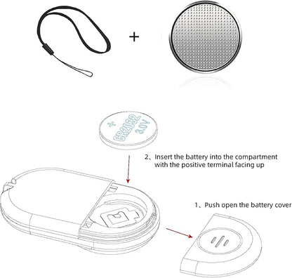 Tiktok Scrolling Ring, iPhone Remote Control, Bluetooth Camera Remote Control, Mobile e-Book Page Turner, Suitable for iOS/Android Phones and Tablets