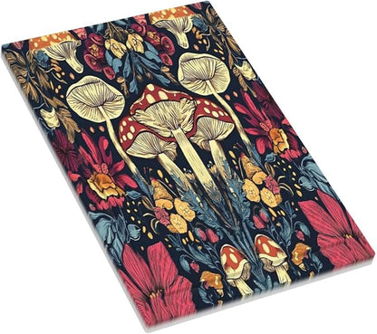 Light Switch Cover Plate Coloful Red Yellow Orange Magical Mushroom Forest 1 Gang No Device Blank Wall Plate Electrical Outlet Cover Decorative Switch Plate Covers for Bedroom Home Decor