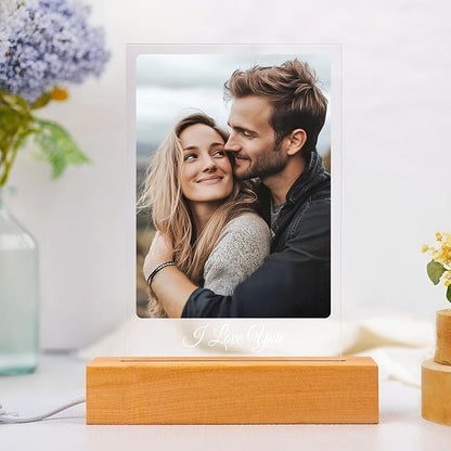 Custom Picture Frame, Personalized Photo Frames, Customized Picture Frames, Personalized Valentines Day Gifts for Women Men Her Him Girlfriend Boyfriend Mom Dad Family Couple Pet