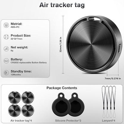 Andriod Airtag,Andriod Tracker, Android Airtags-4 Pack for Andriod Phones Only,Works with Google Find My Device App, Tracker Tag, Key Finder and Item Locator for Luggage, Backpack, Suitcases
