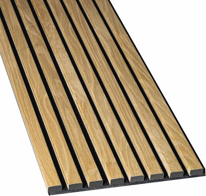 Wood Panels for Wall - Oak Acoustic Wall Panels - 4PK Wall Wood Panels - 94.49” x 12 - Soundproof Wall Panels for Decor - Acoustic Slat Wood Wall Panels for Interior Decoration of Walls (Oak) (Oak)