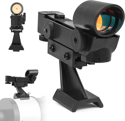 Astromania StarPointer Finderscope for Astronomical Telescopes Reflex Viewfinder, Red Dot Finder Scope Sight Telescope Accessories with Slide-in Bracket Compatible for Universal Dovetail Mounting Base