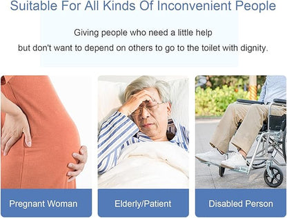 Bottom Buddy Wiping Aid - Comfort Wipe Toilet Assist Devices Disabled Fat People Seniors Women | Comfort Wipe Toilet Assist Device Helper Bottom Buddy Germplasm