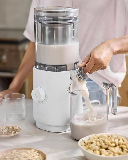 Nama M1 Plant Milk Maker – Homemade Oat, Seed, & Nut Milk Maker Machine – Smooth, Creamy Texture Barista Quality Milk in Minutes – Blends & Strains in One Container – Easy to Clean