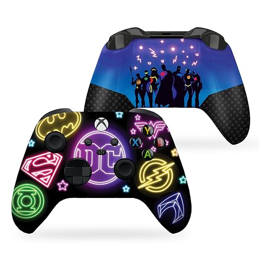 DreamController DC Comiic NEON Custom X-box Controller Wireless compatible with X-box One/Series X/S Proudly Customized in USA I Permanent HYDRODIP Print(NOT JUST A SKIN)(MODDED)