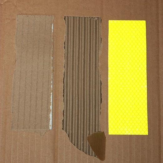 Non Fading Reflective Stickers 2 inch X 6 inch, Outdoor Waterproof High Visibility Warning Safety Adhesive Reflector Tape (80 Pcs)