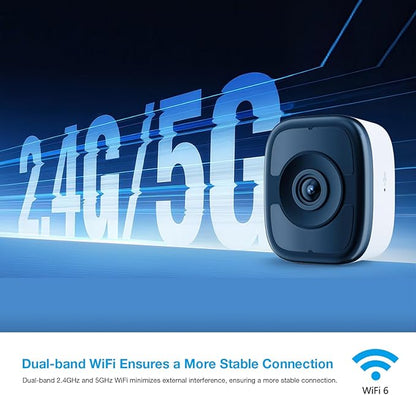 5MP 3K Window Camera, 2.4G & 5G WiFi Indoor Cameras for Home Security with Color Night Vision, Window Security Cam with Smart Human/Motion Detection, 2-Way Audio, 24/7 Recording, Easy & Quick Install