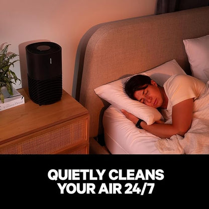 PuroAir 130b Smart Air Purifier for Home Pets - Covers Up To 600 Sq Ft - Filters Up To 99.9% of Pollutants, Smoke, Pollen, Dust - Quiet Air Filter - Air Purifiers for Bedroom