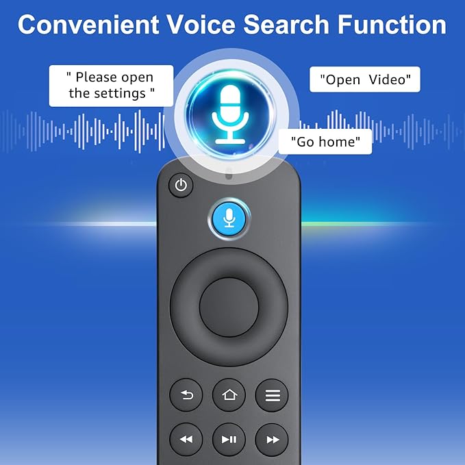 Voice Replacement Remote Control Compatible with Fire TV Stick,TV Cube and Amazon Fire Smart TVs