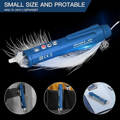Non-Contact Voltage Tester,Electrical Voltage Detector Pen Null/Live Wire Tester Breakpoint Finder Voltage Measuring Tool Dual Range AC 12V/48V-1000V