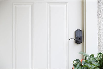 Schlage FE789WB CAM 716 Acc Encode WiFi Accent Lever Smart Lock, Keyless Entry Touchscreen Door Lock with Camelot Trim, Aged Bronze