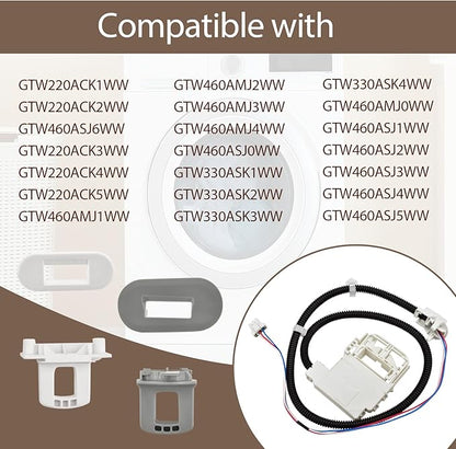 290D3070P002 Washer Lid Lock Switch Washing Machine Lock Assembly Compatible with Ge Washer ETW485ASW0WB GTW325ASW0WW GTW385ASW0WS GTW485ASW0WB