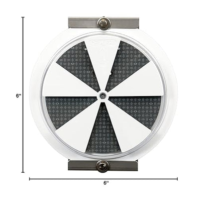 SmartSign Ice Alert Indicator Sign - 6 inch Diameter, Temperature-sensitive Mountable Roadway Reflector, Medical Grade Polycarbonate, Grey, Blue and White, Made in USA