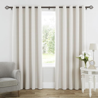 KAMANINA Curtain Rods for Windows 66 to 120 Inch, 3/4 Inch Bronze Curtain Rod 32 to 115 Inches (2.6-9.6ft) Splicing Adjustable Single Drapery Rod with Twisted Cage Finial