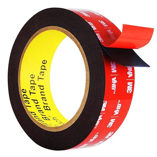 Double Sided Tape Heavy Duty, Adhesive Mounting Tape 1 in x 15.5 ft, Waterproof and Temperature Resistant Adhesive Strip Tape for Indoor, Outdoor, Automotive Trim, Home Decor