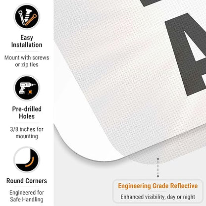 Quality Control Hold Area Sign, 12x18 Inches, 3M EGP Reflective .063 Aluminum, Fade Resistant, Made in USA