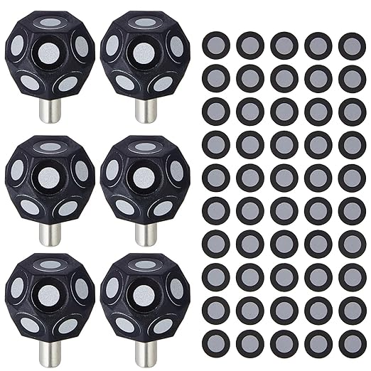 Kingdder 6 Pcs Multi-Angle Marker Set 2 Sheet 100 Point 6.0 mm 3D Scanner Markers Dot Stickers Scanning Spray Scanner Turntable Compatible Tracking Dot Reference Point for 3D Scanning