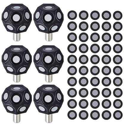 Kingdder 6 Pcs Multi-Angle Marker Set 2 Sheet 100 Point 6.0 mm 3D Scanner Markers Dot Stickers Scanning Spray Scanner Turntable Compatible Tracking Dot Reference Point for 3D Scanning