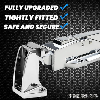 Walk in Cooler Door Handle, Walk in Cooler Door Closer Complete Latch Kit, Cooler Door Radial Latch (1/5 In-3/5 in(Offset)) and 6" Solid Nylon Glow-in-The-Dark Release Handle