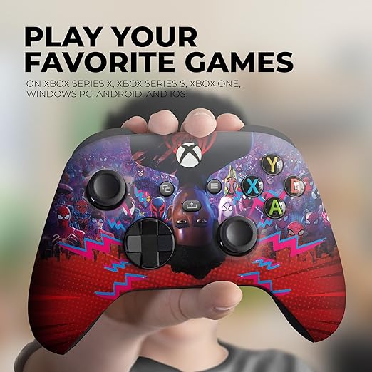 DreamController Milles Moralles Spiidervers Custom X-box Controller Wirelless compatible with X-box One/Series X/S Proudly Customized in USA with Permanent HYDRO-DIP (NOT JUST A SKIN)