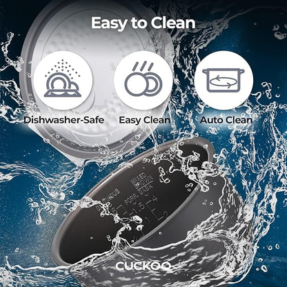 CUCKOO Micom Rice Cooker 3-Cup Uncooked / 6-Cup Cooked with Nonstick Inner Pot, Small Rice Maker with 8 Menu Options, Fuzzy Logic Technology, Auto Clean, Quick Rice Mode, White (CR-0375FW)
