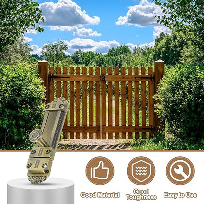 PATIKIL Barrel Bolt Latch, 2 Pack 4 Inch Slide Door Locks Zinc Alloy Gate Door Catch Bolt Latch for Bathroom Bedroom Barn Warehouse, Bronze