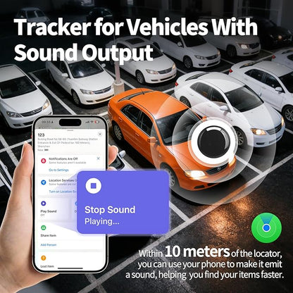 Owfeel Mini Portable GPS Tracker for Vehicles, Global Tracking, Undetectable GPS Car Tracker, No Monthly Fee/No SIM Card, Tracker Device for Kids, Dogs, Cars, Elderly, Compatible with iOS & Android