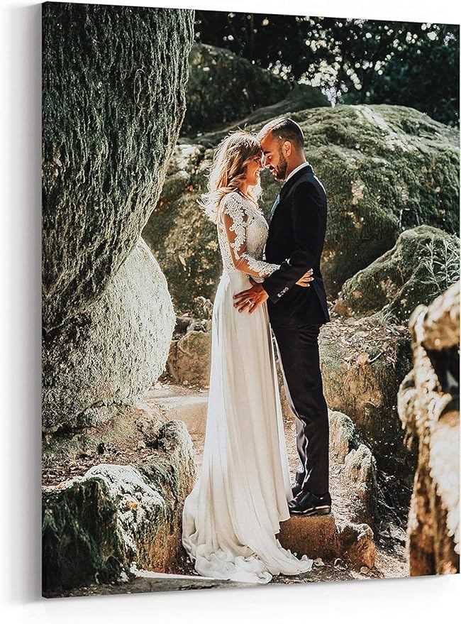 P&L ART. Personalized Custom Canvas Prints: Photo On Canvas Transform Your Photos into Stunning Framed Wall Art Digitally Printed Photo To Canvas Ideal for Home Decor Gifts Keepsakes 11X14