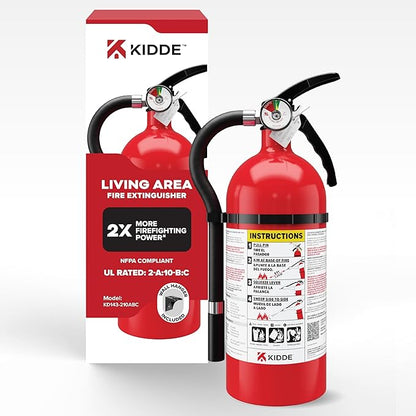 Kidde Fire Extinguisher for Home, For Residential and Living Area Use, 2A10BC